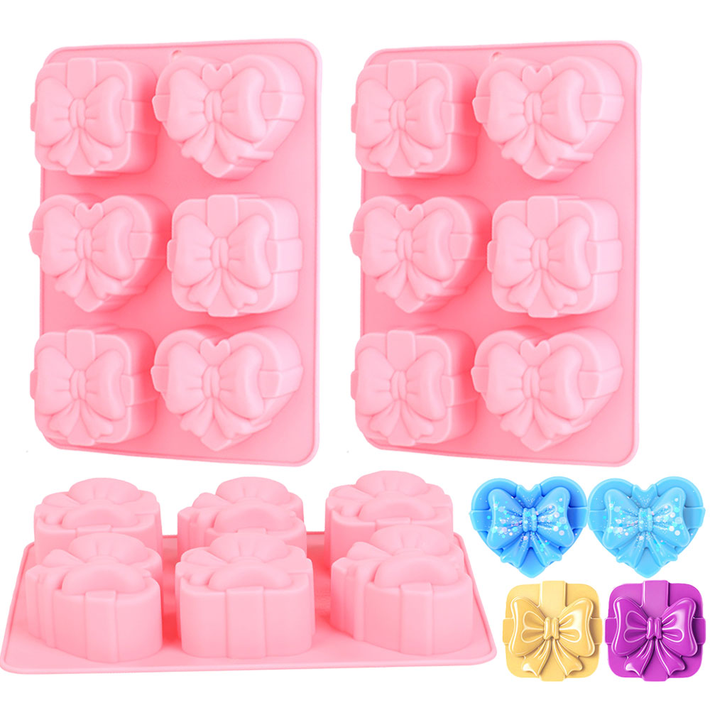 Candle Making Accessories - Square Heart Shape Silicone Mold 6