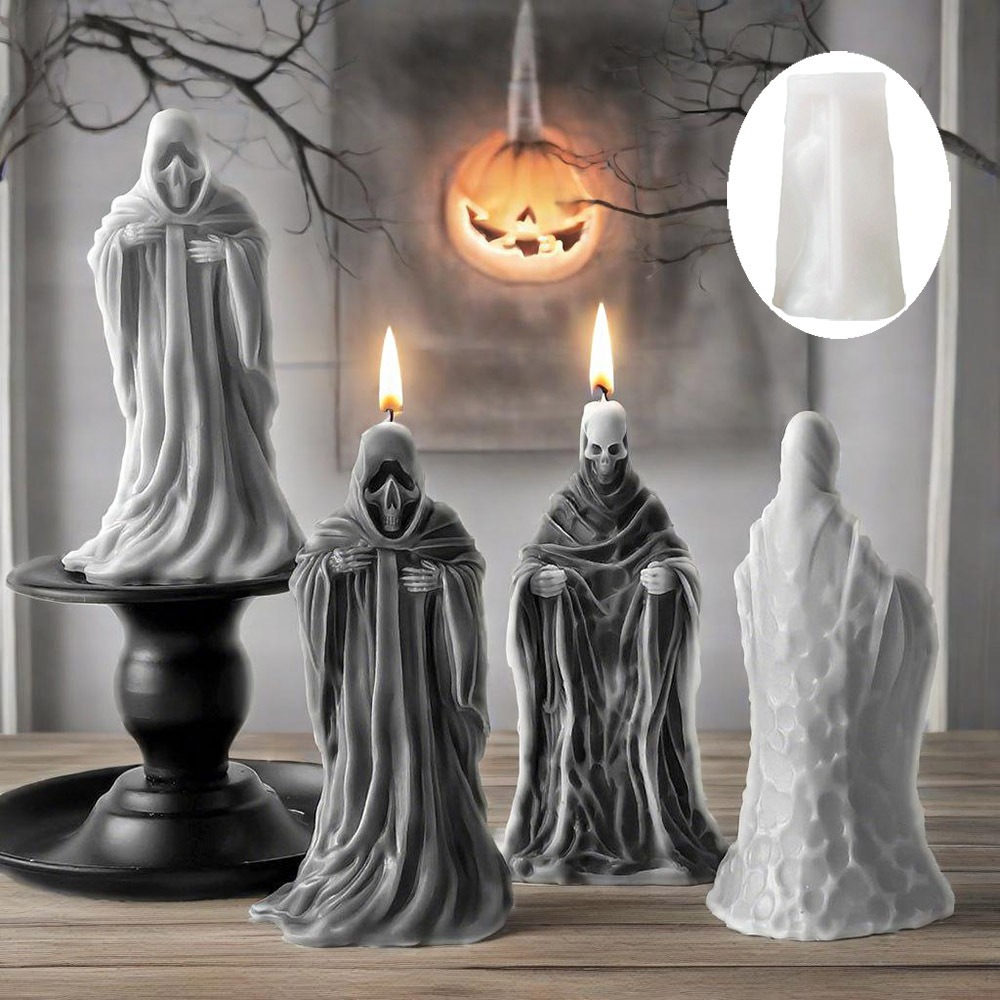 Candle Making Accessories - 3D Skeleton Scent Candle Silicone Mold