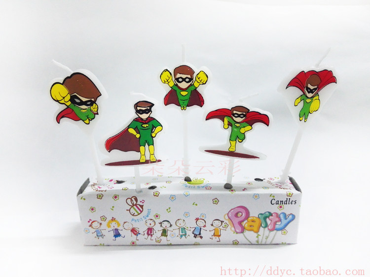 Paraffin Candle Wax - Cartoon Pattern Threaded Candle Birthday Candle