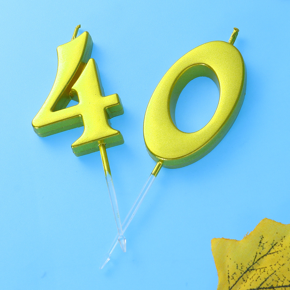2Pcs Number Birthday 40 Gold E - Paraffin Candle Wax review and price