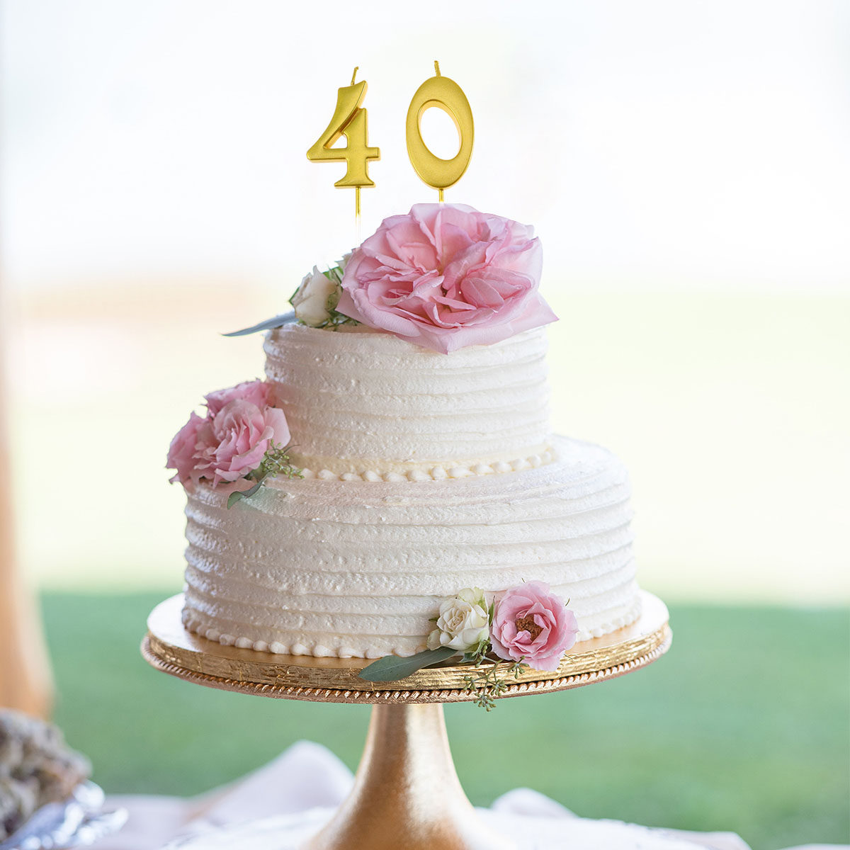 2Pcs Number Birthday 40 Gold E - Paraffin Candle Wax review and price