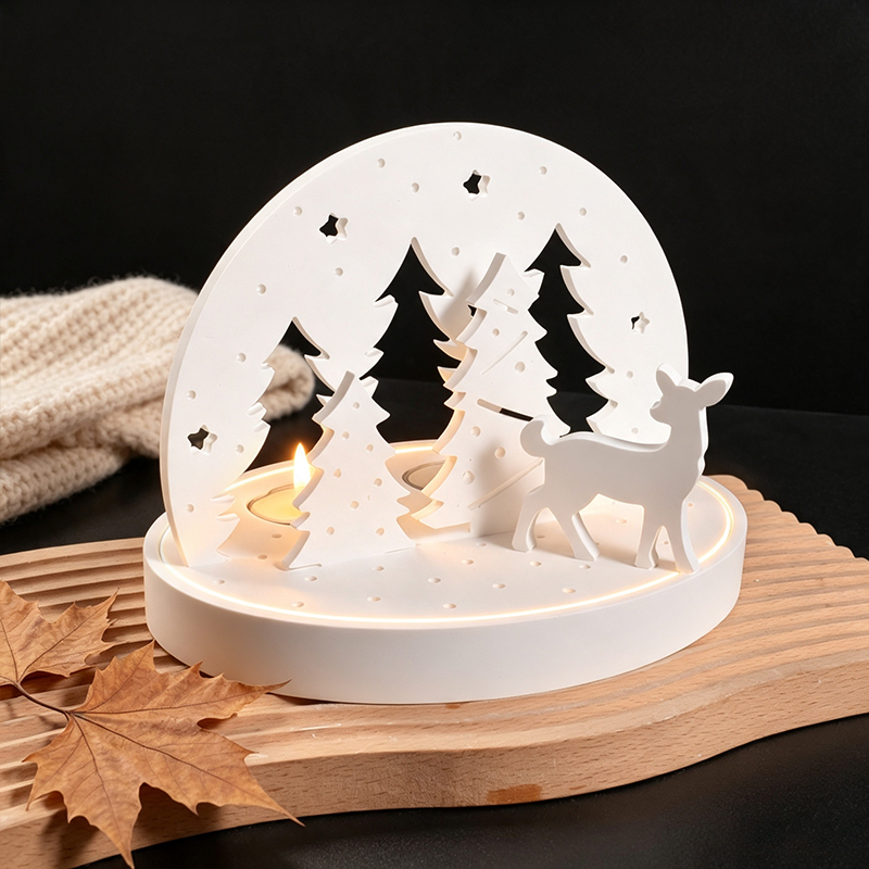 Christmas Elk Tealight Candle  - Candle Making Accessories review and price
