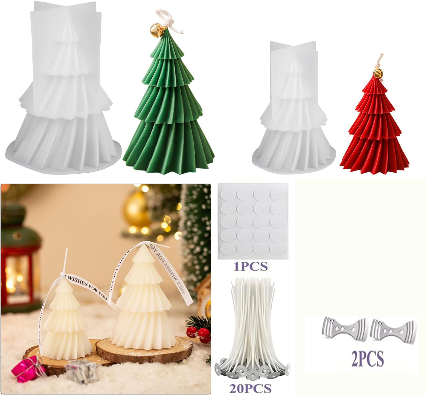 Christmas Tree Silicone Candle - Candle Making Kit Xmas review and price