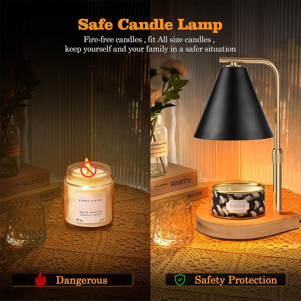 Black Candle Warmer Lamp with  - Paraffin Candle Wax review and price