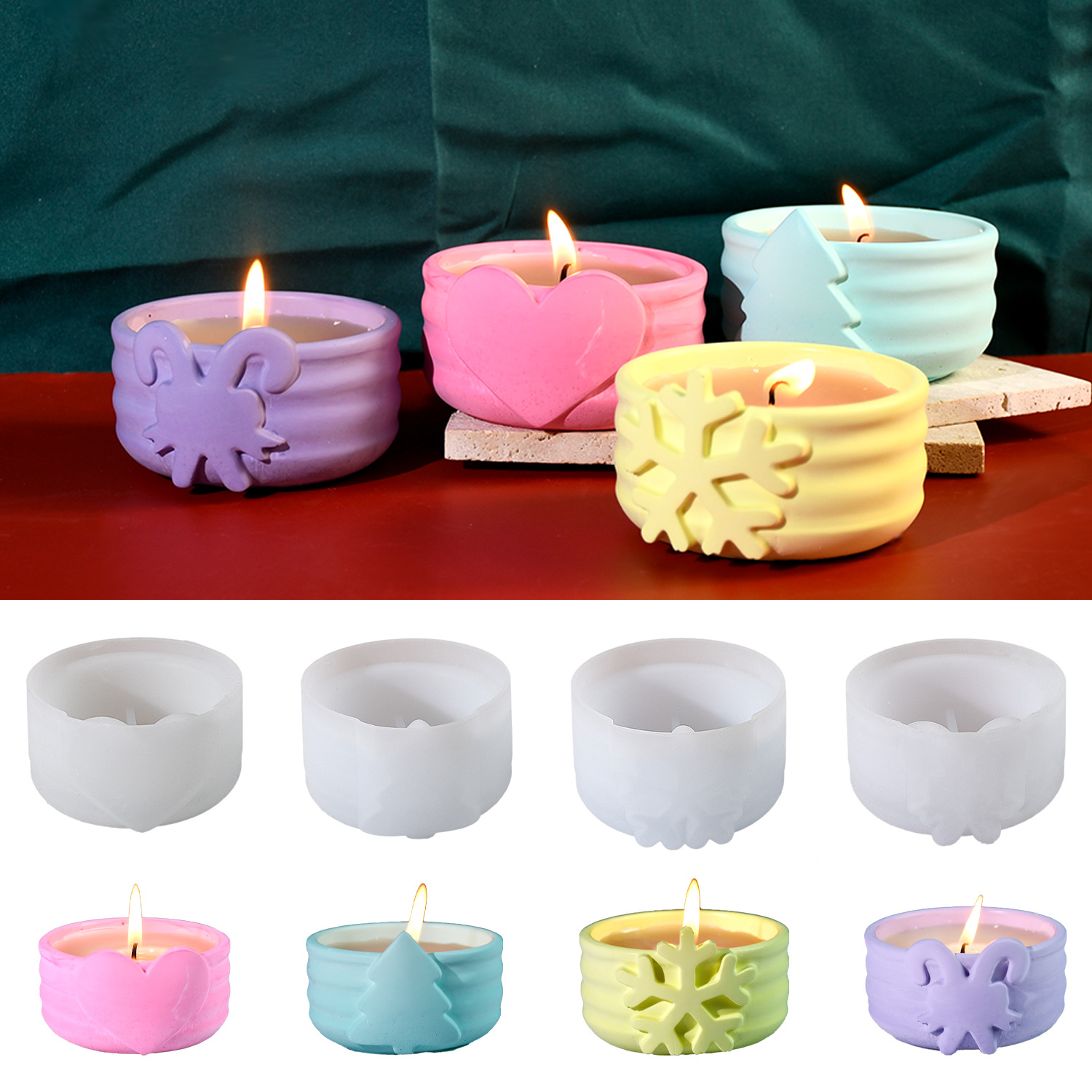 Christmas Candle Molds Xmas Tr - Candle Making Kit Xmas review and price