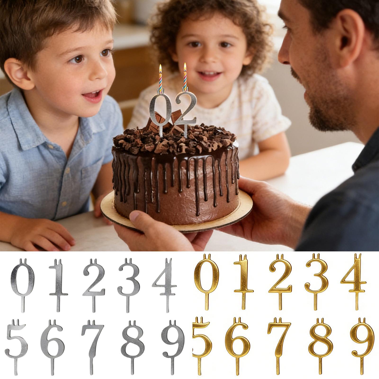 10pcs 0-9 Number Cake Toppers  - Candle Making Accessories review and price