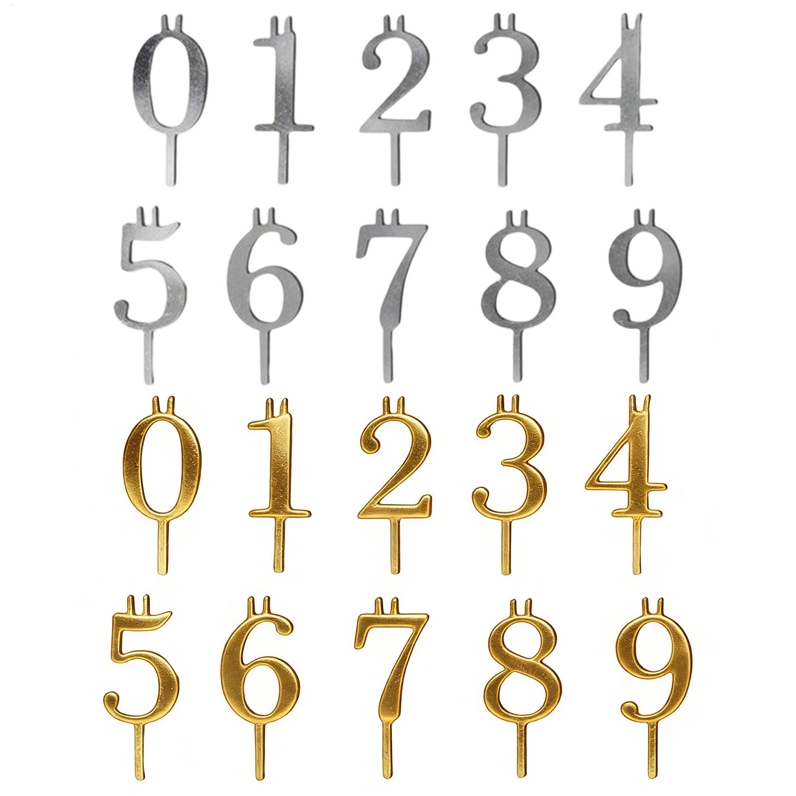 10pcs 0-9 Number Cake Toppers  - Candle Making Accessories review and price